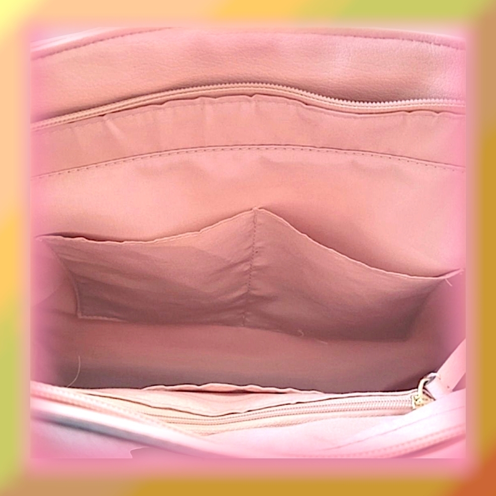 Liz Claiborne Pink Quilted Satchel and Wallet NWT & NWOT - Picture 7 of 15